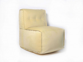 Прямое модульное бескаркасное кресло Комфорт (Желтый велюр) в Половинке - polovinka.germes-mebel.ru | фото